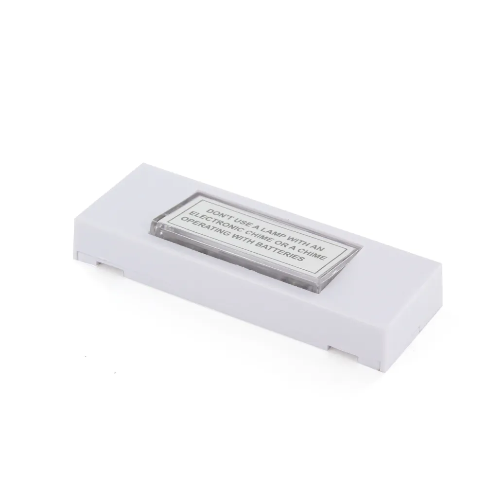 Bouton poussoir avec lampe - Blanc
