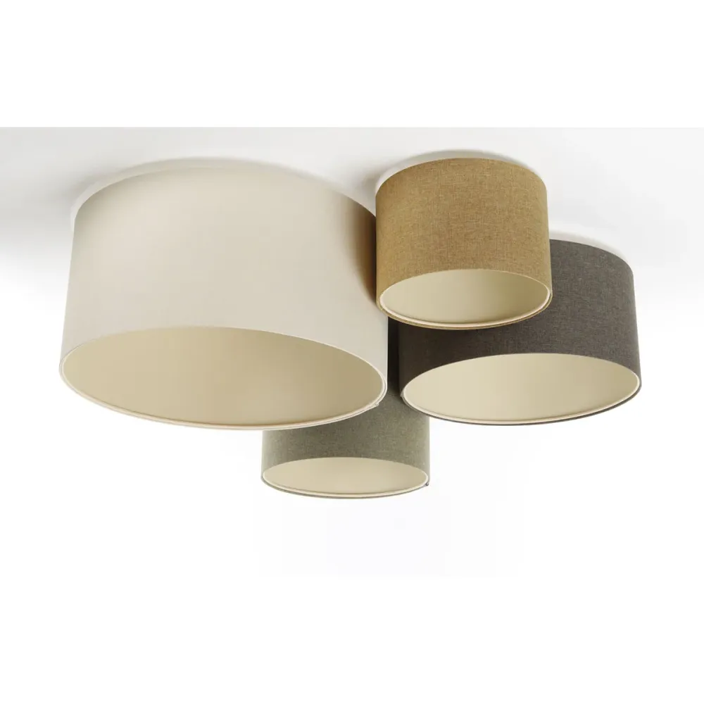 Plafonnier encastré BPS Koncept Boho Elegant 4L E27 blanc