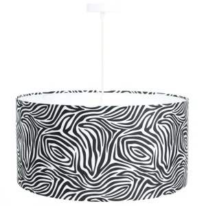 Suspension BPS Koncept Glamour 1L E27 noir/blanc