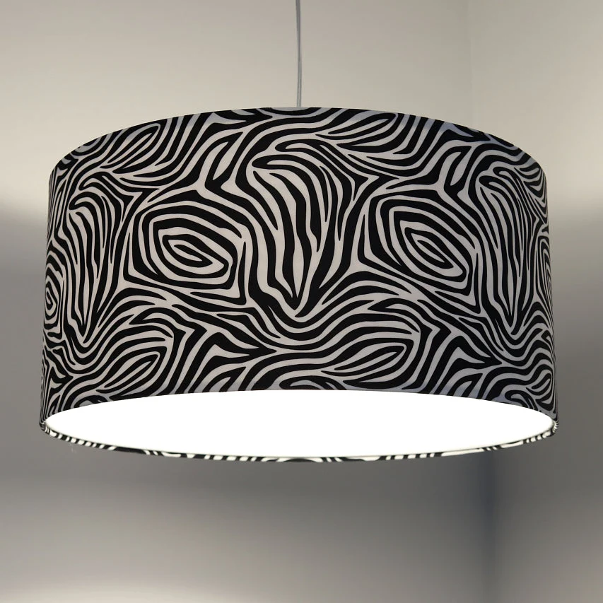 Suspension BPS Koncept Glamour 1L E27 noir/blanc