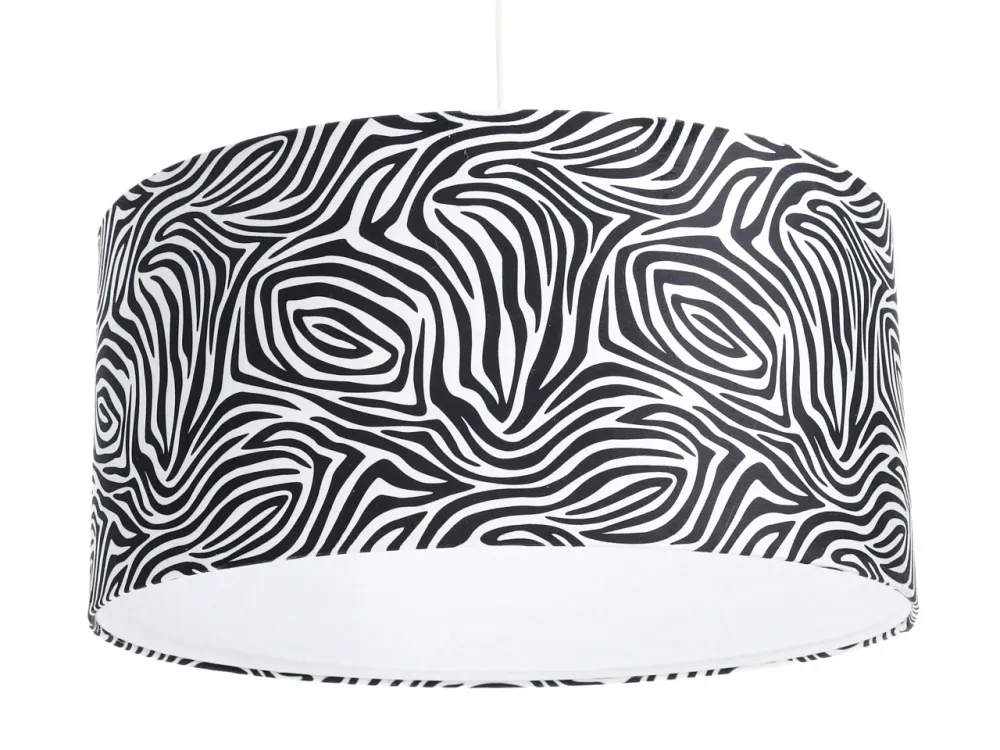 Suspension BPS Koncept Glamour 1L E27 noir/blanc