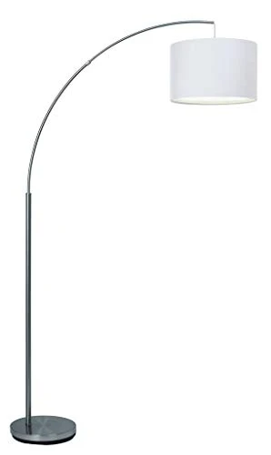 BRILLIANT 13258/05 Lampadaire blanc déporté CLARIE - E27 60w - Ampoule non incluse