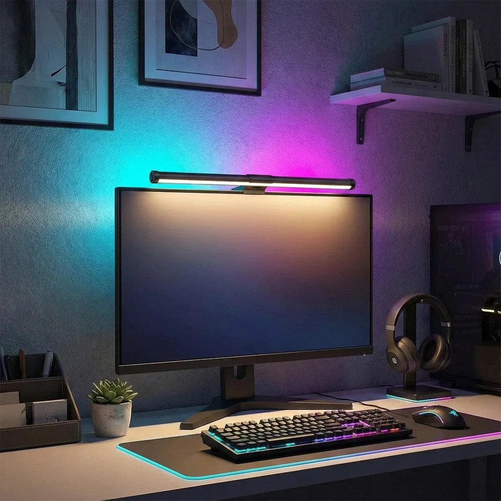 Lampe de Bureau Screenbar CHROMAX 44 cm RGB : Ambiance Immersive - Zéro Reflet Bureau Cosy