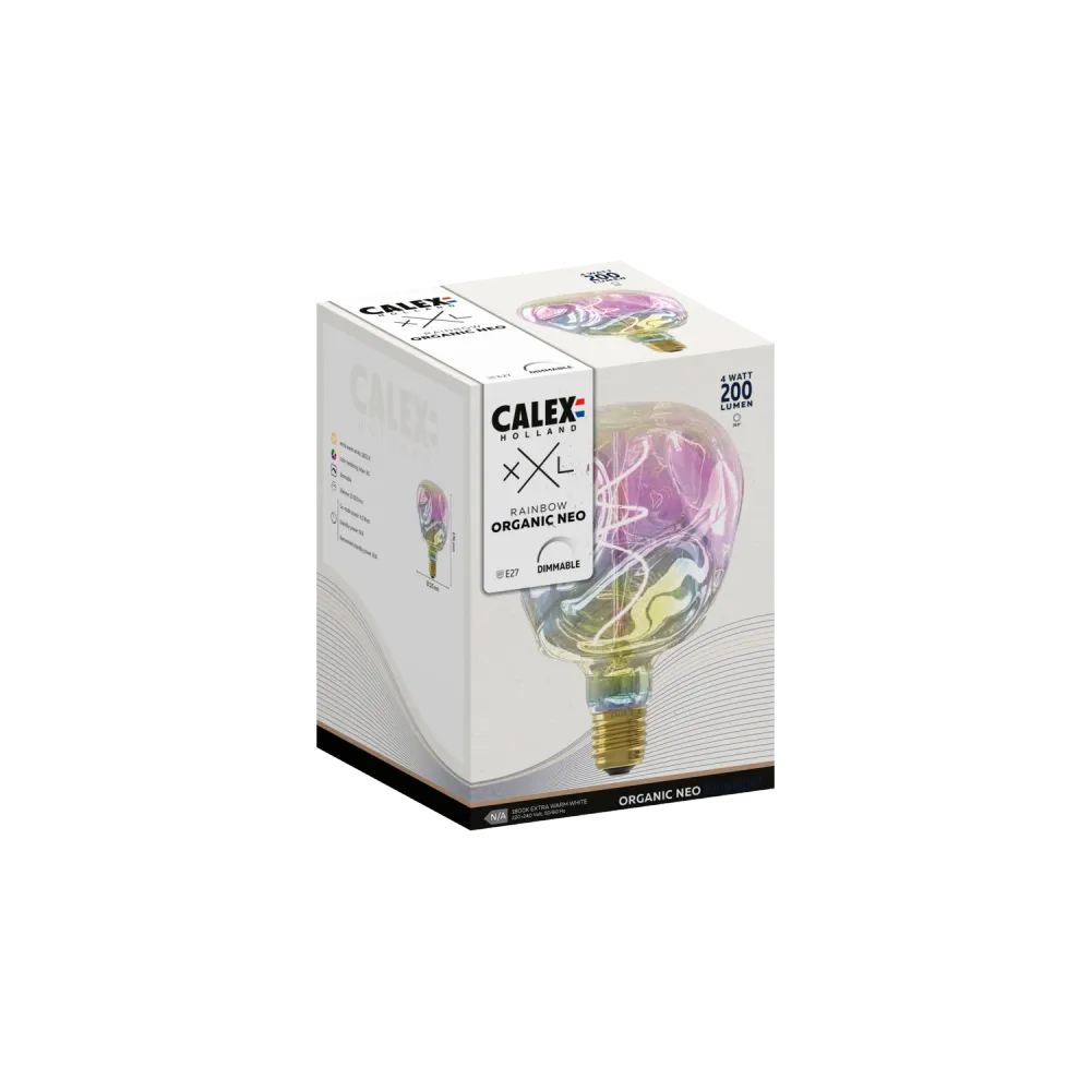 Calex Ampoule LED XXL Organic NEO - E27 - Arc-en-ciel