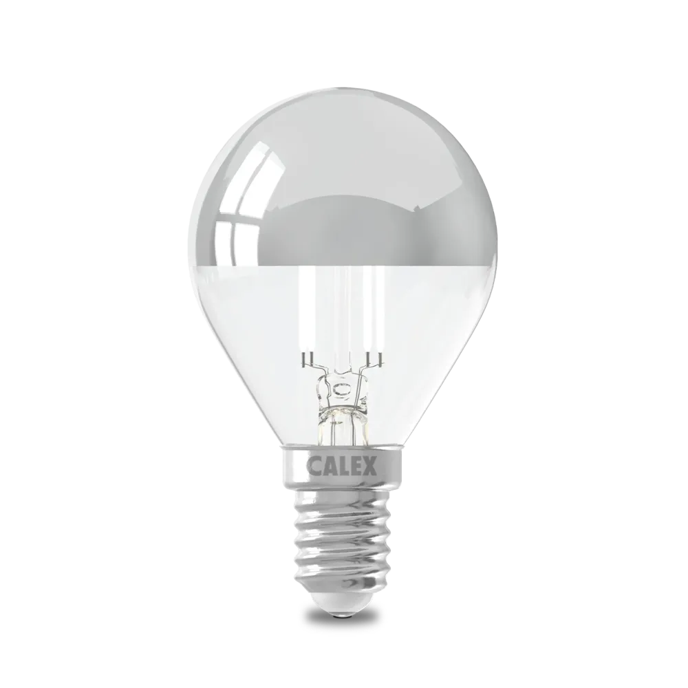 Calex Ampoule de rétroviseur - E14 - Filament - P45 - Chrome