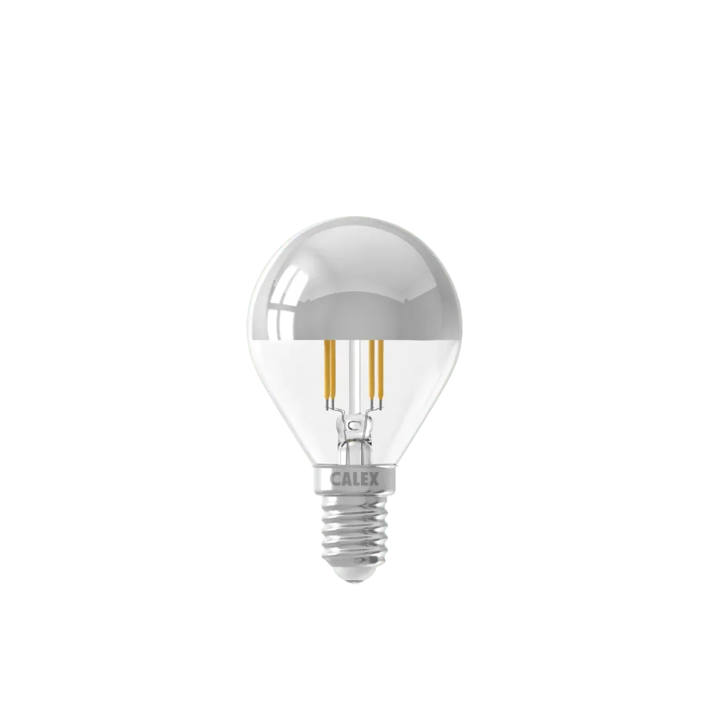 Calex Ampoule de rétroviseur - E14 - Filament - P45 - Chrome