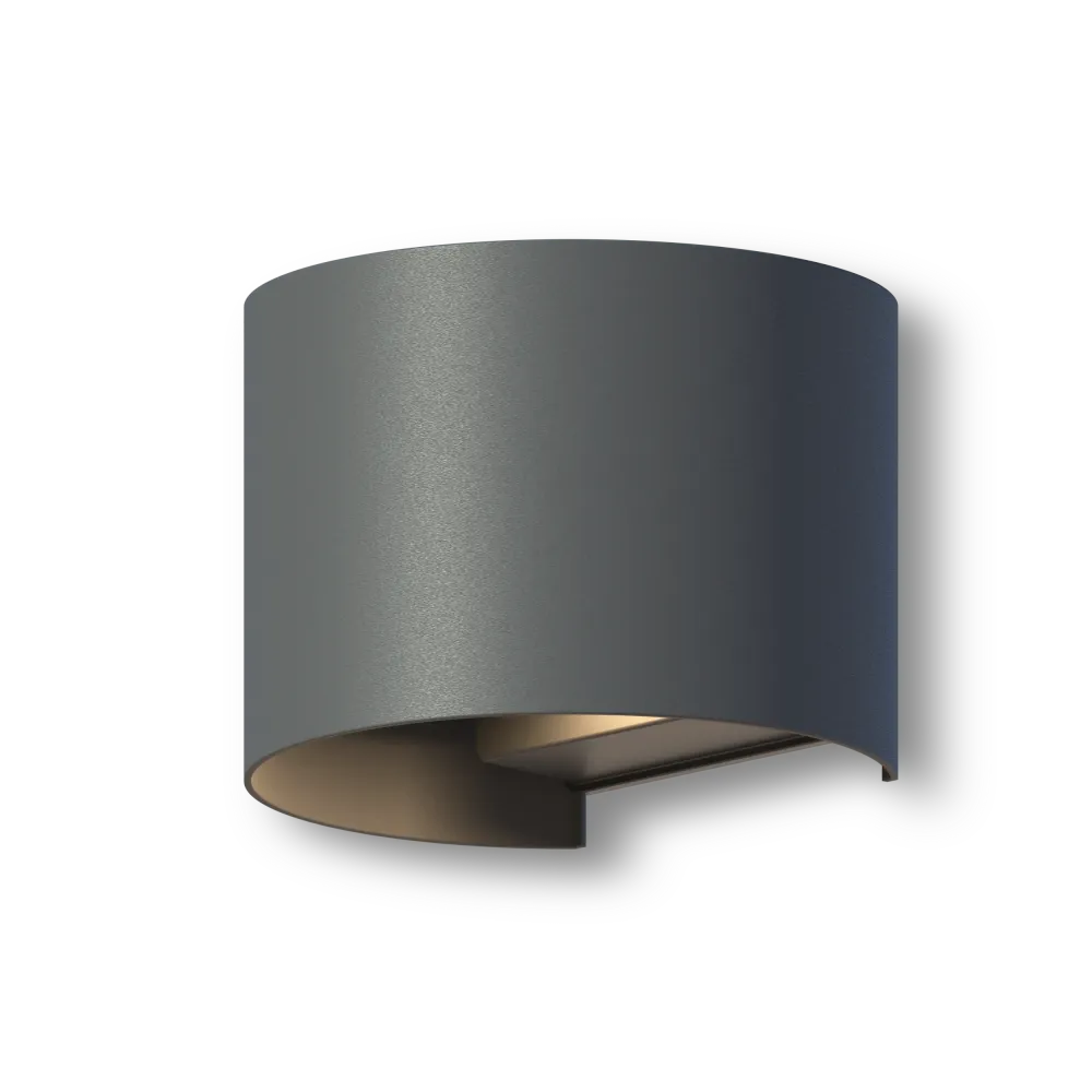 Calex Applique Murale LED Vérone Ovale - Up & Down - Anthracite