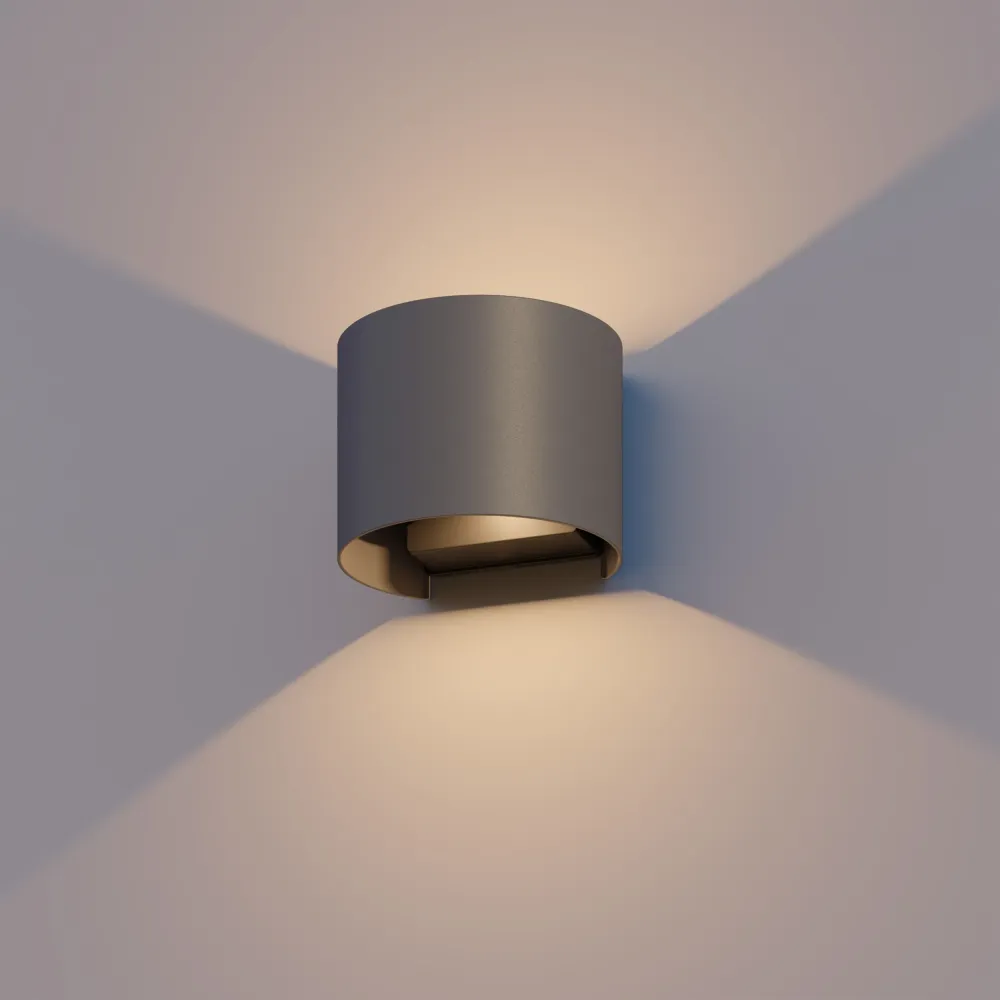 Calex Applique Murale LED Vérone Ovale - Up & Down - Anthracite