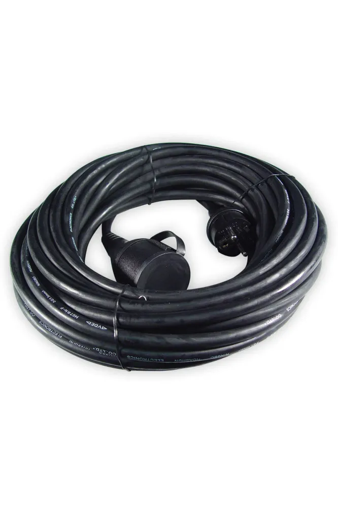 Calex Extension cable - Black - IP44 - 15m cable