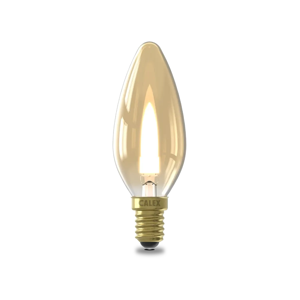 Calex Flamme - E14 - B35 - Or