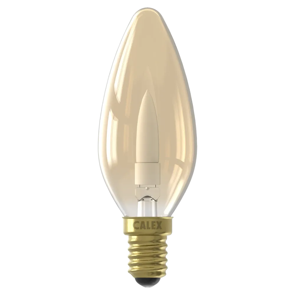 Calex Flamme - E14 - B35 - Or