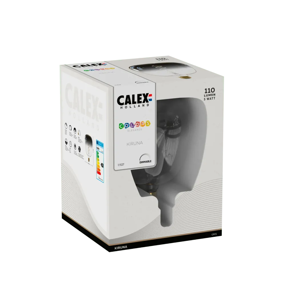 Calex Kiruna Ampoule LED - E27 - Gris