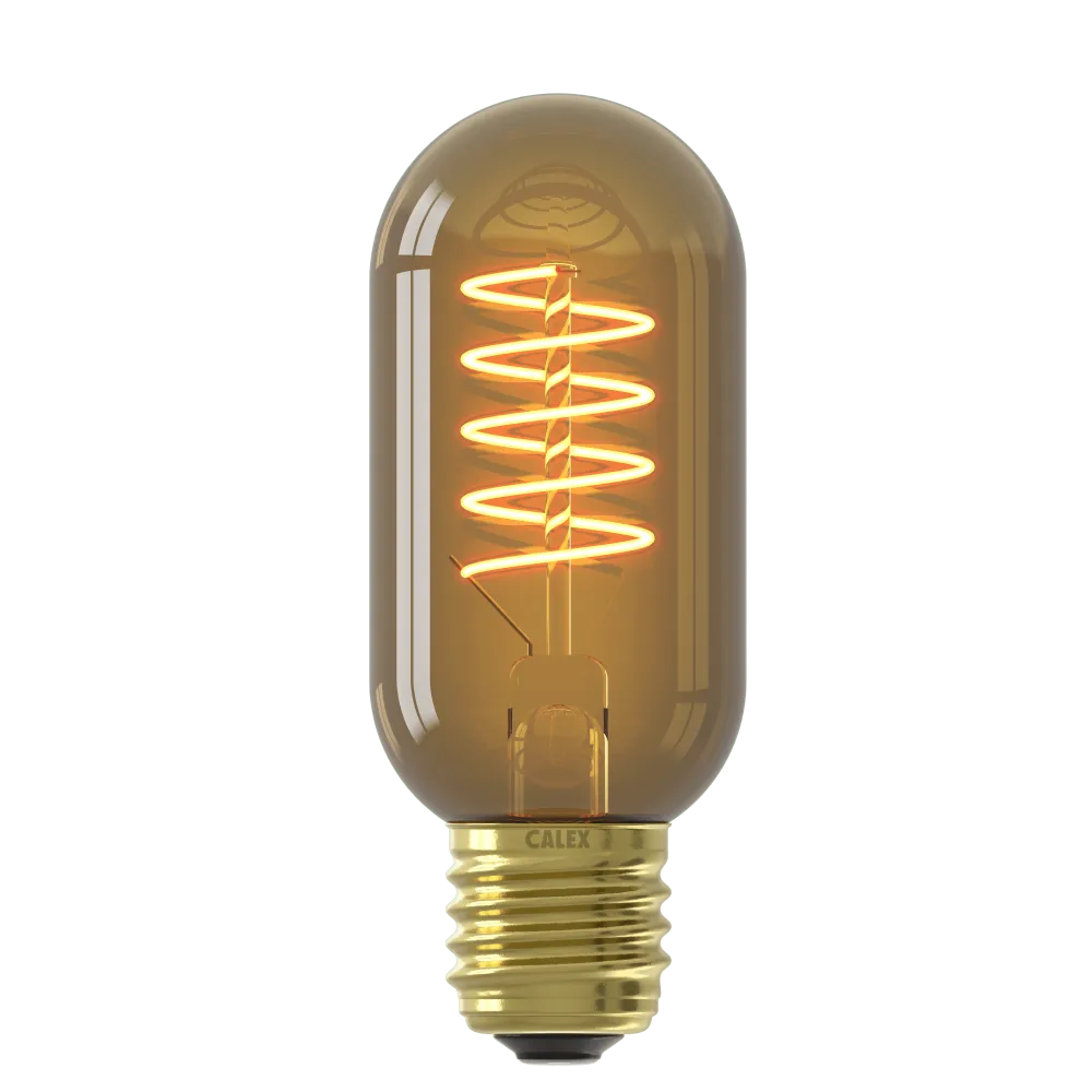Calex Lampe LED à filament Flex - E27 - T45 - Or