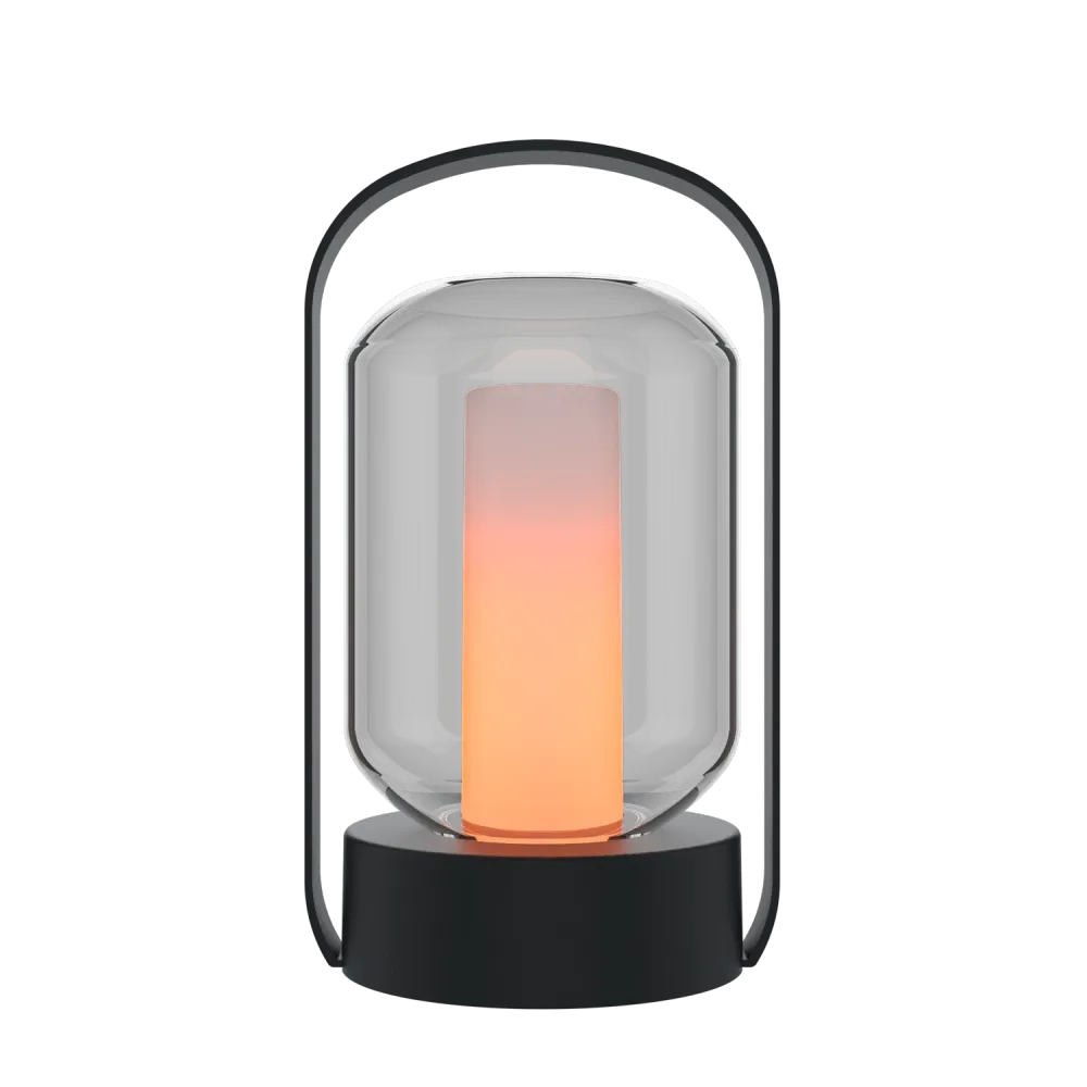 Calex Lanterne de Table Extérieure Como - Rechargeable - Noir