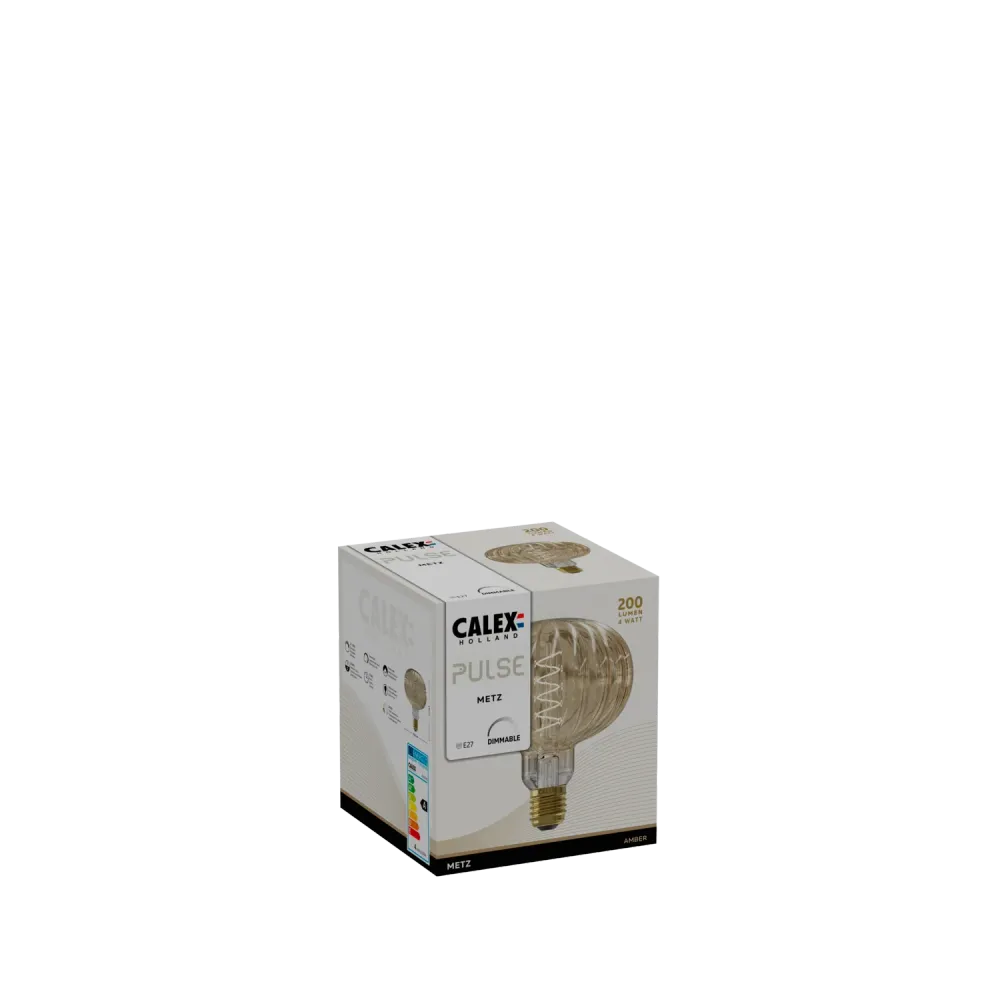 Calex Metz Ampoule - E27 - Filament - Ambre
