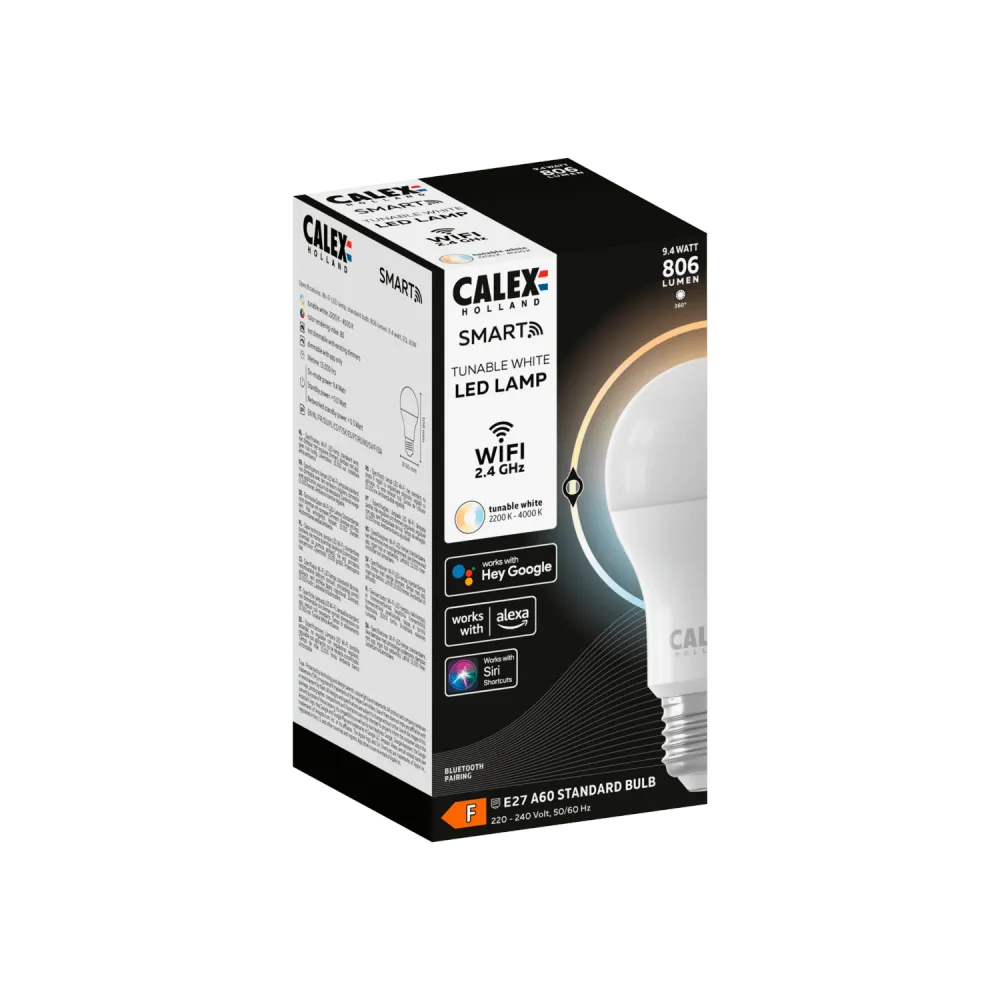 Calex Smart Ampoule LED - E27 - A60 - CCT
