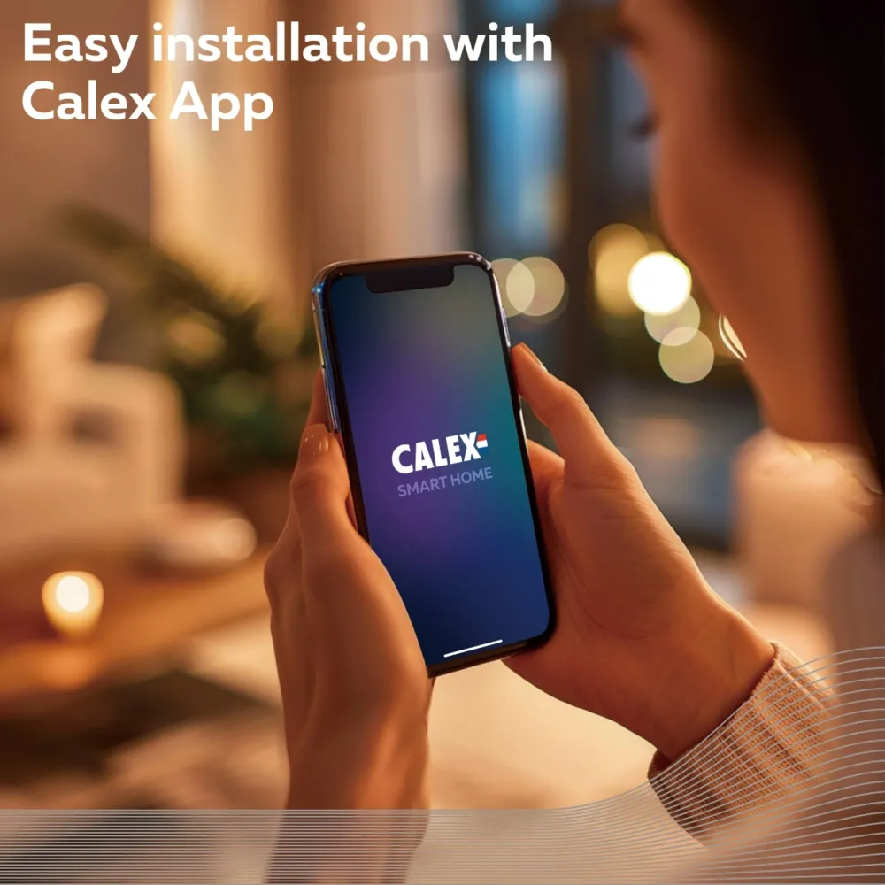 Calex Smart Ampoule LED - E27 - Filament - G125 - CCT - Doré