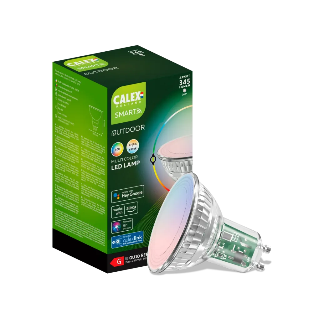 Calex Smart Ampoule LED Mesh - GU10 - CCT et RGB
