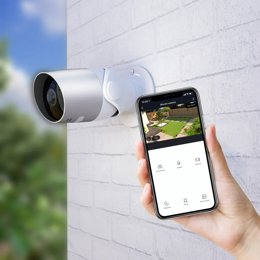 Calex Smart Caméra Extérieure - IP65 - Blanc