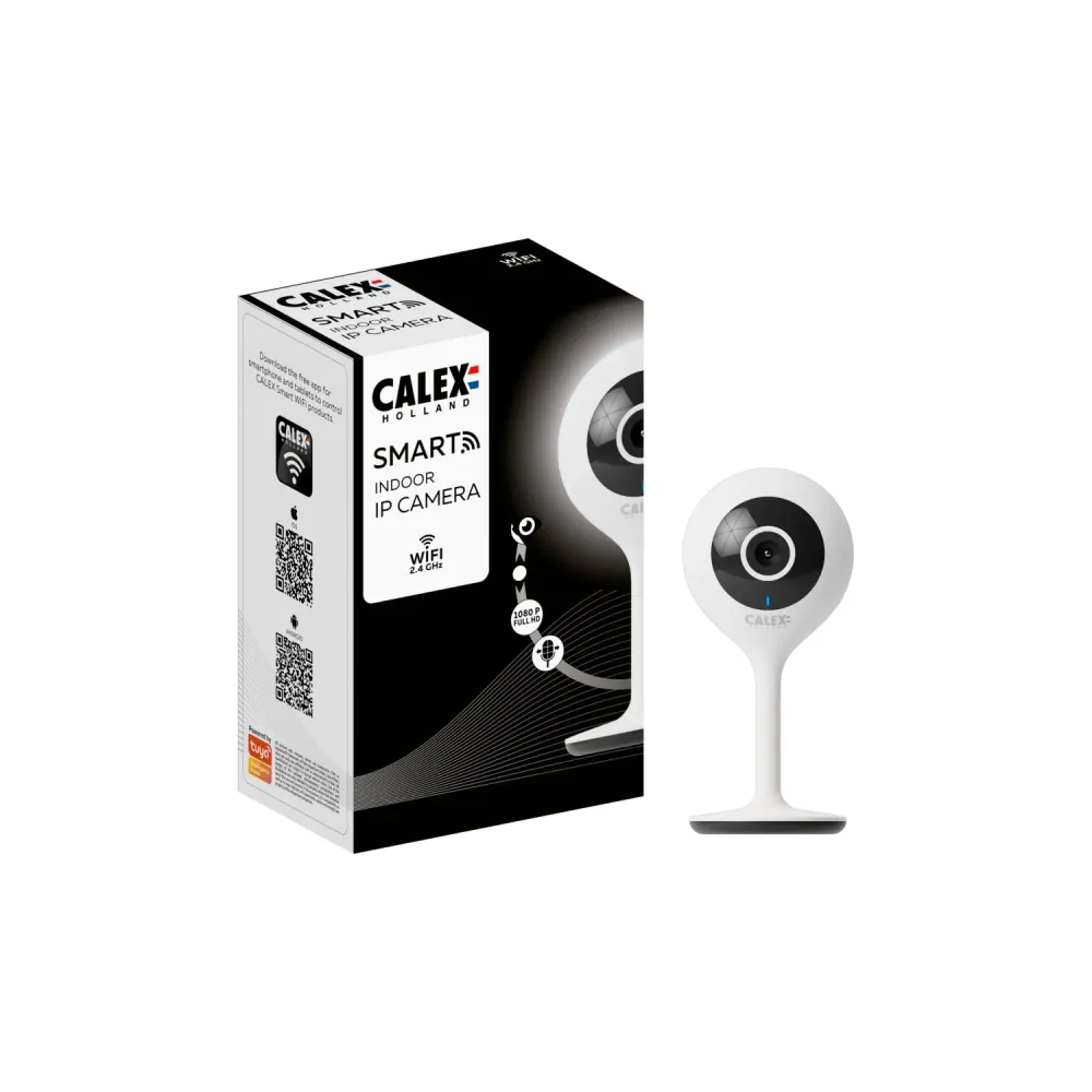 Calex Smart Caméra Intérieure - 1080P - Blanc