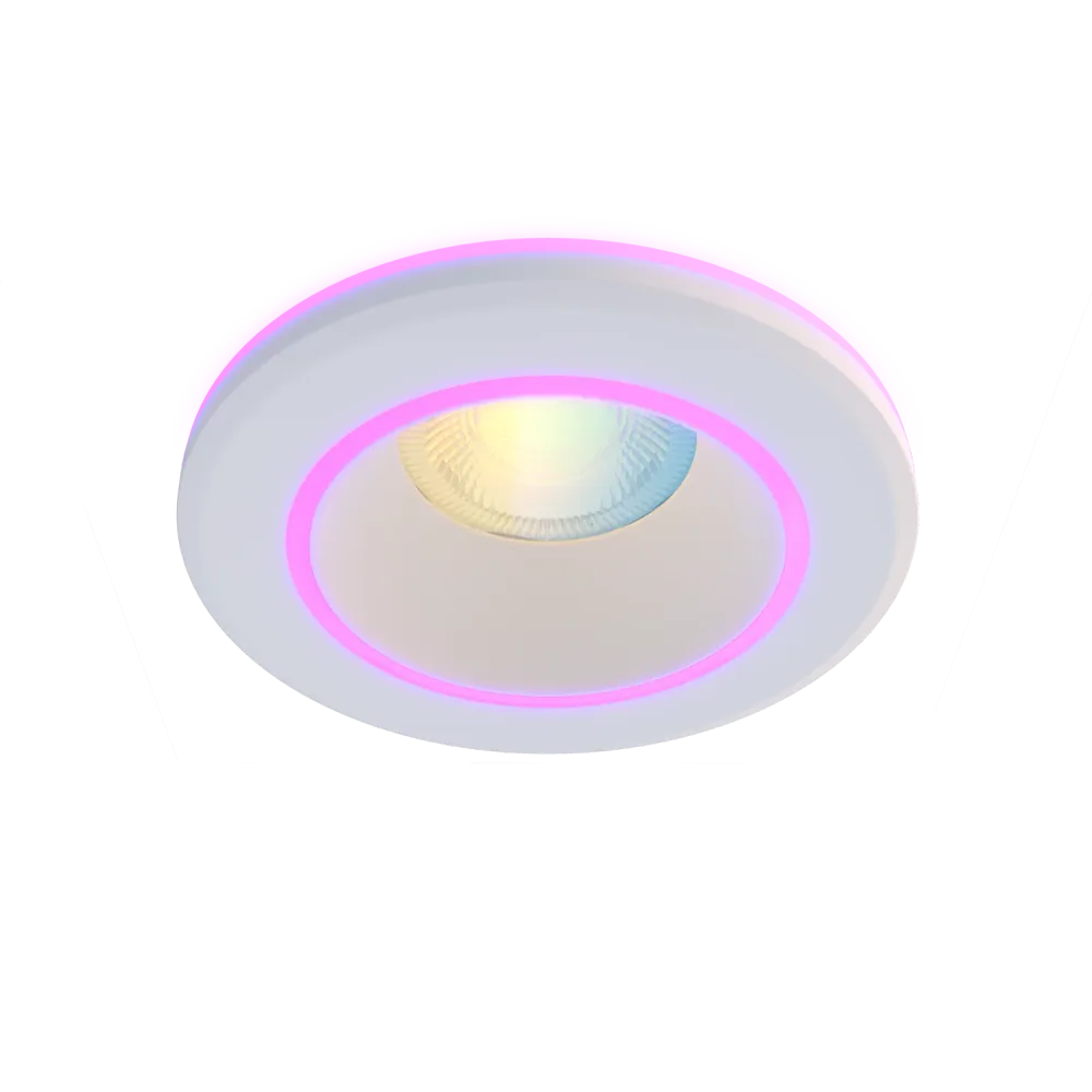 Calex Smart - Halo Downlight - White/White - 6.5W - IP44 - UK