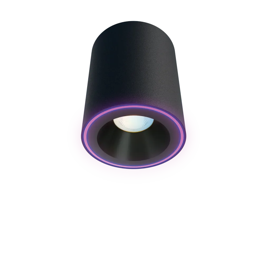 Calex Smart - Halo Surface Spot - Black/Black - 6.5W - IP20 - UK