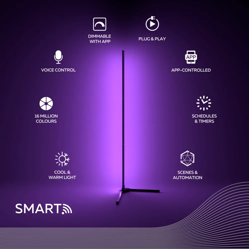 Calex Smart Lampadaire - RGB + CCT