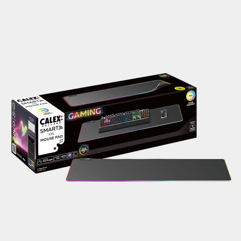 Calex Tapis de Souris Gaming XXL - 90 x 30cm - RGB