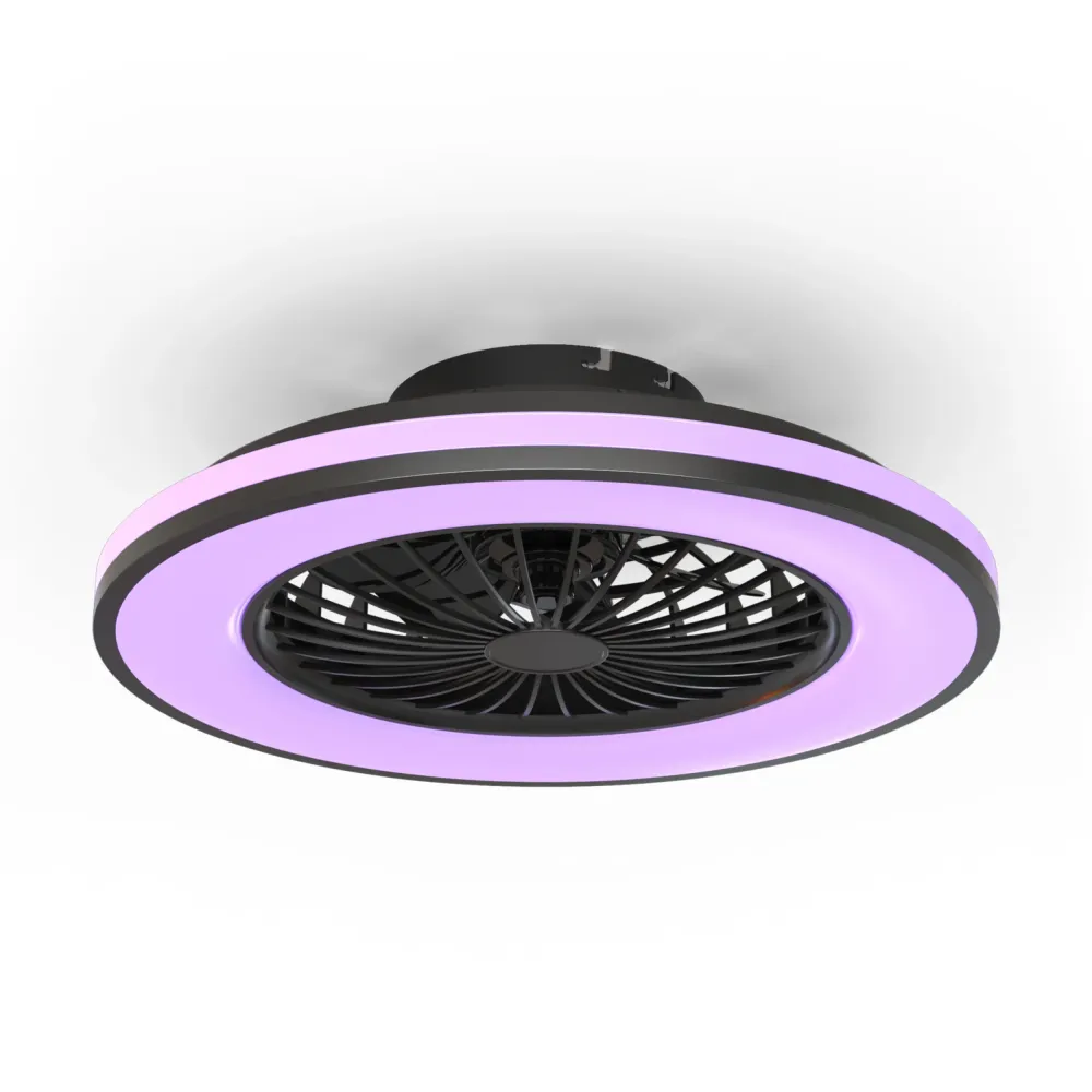 Ventilateur de Plafond LED Calex Ø49 cm – RGB+CCT – Blanc