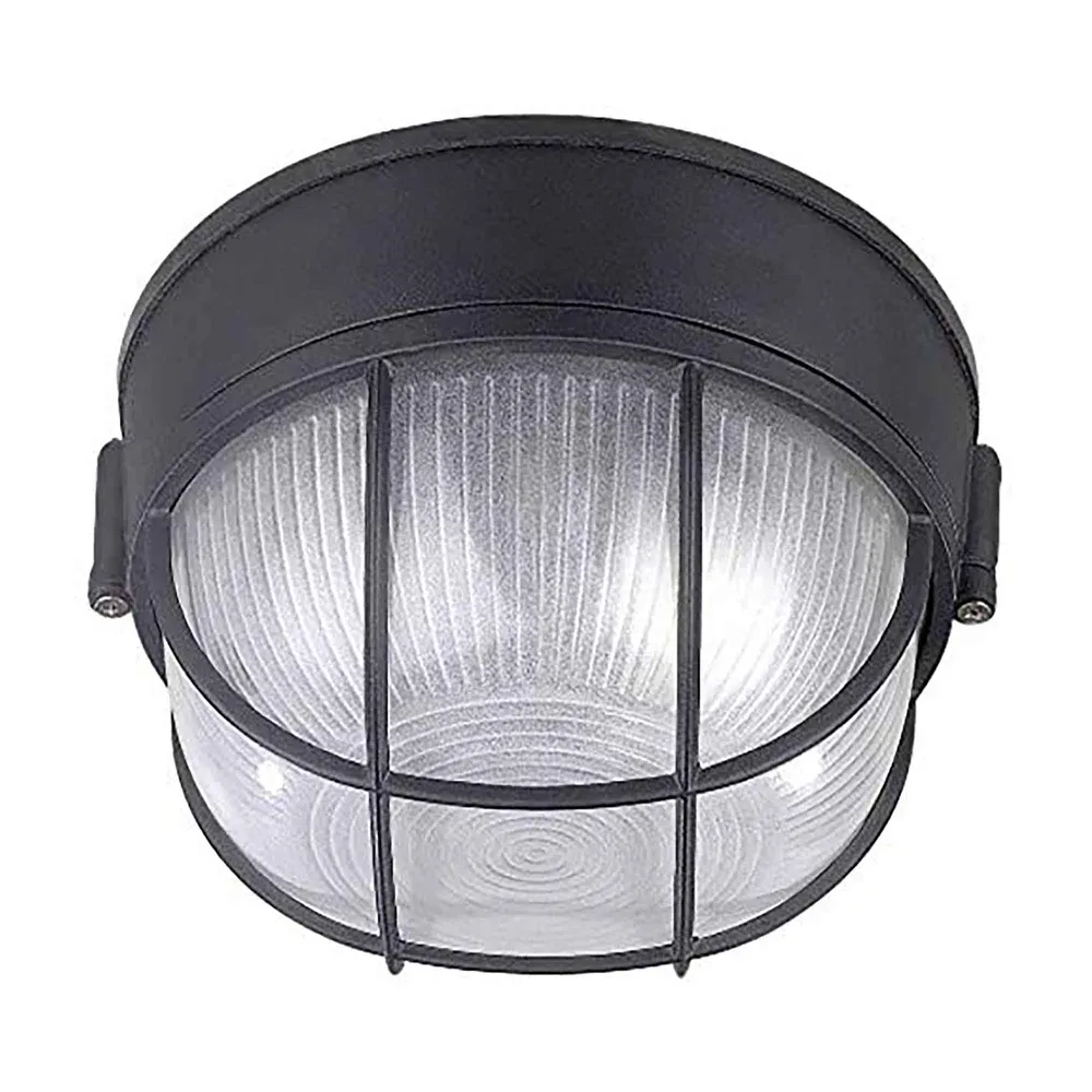 Luminaire marine ronde d'extérieur mural noir CANARM