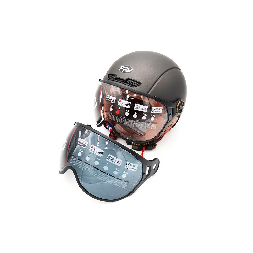 Casque JET FRV Gris graphite Mat (taille S à XL) (M)