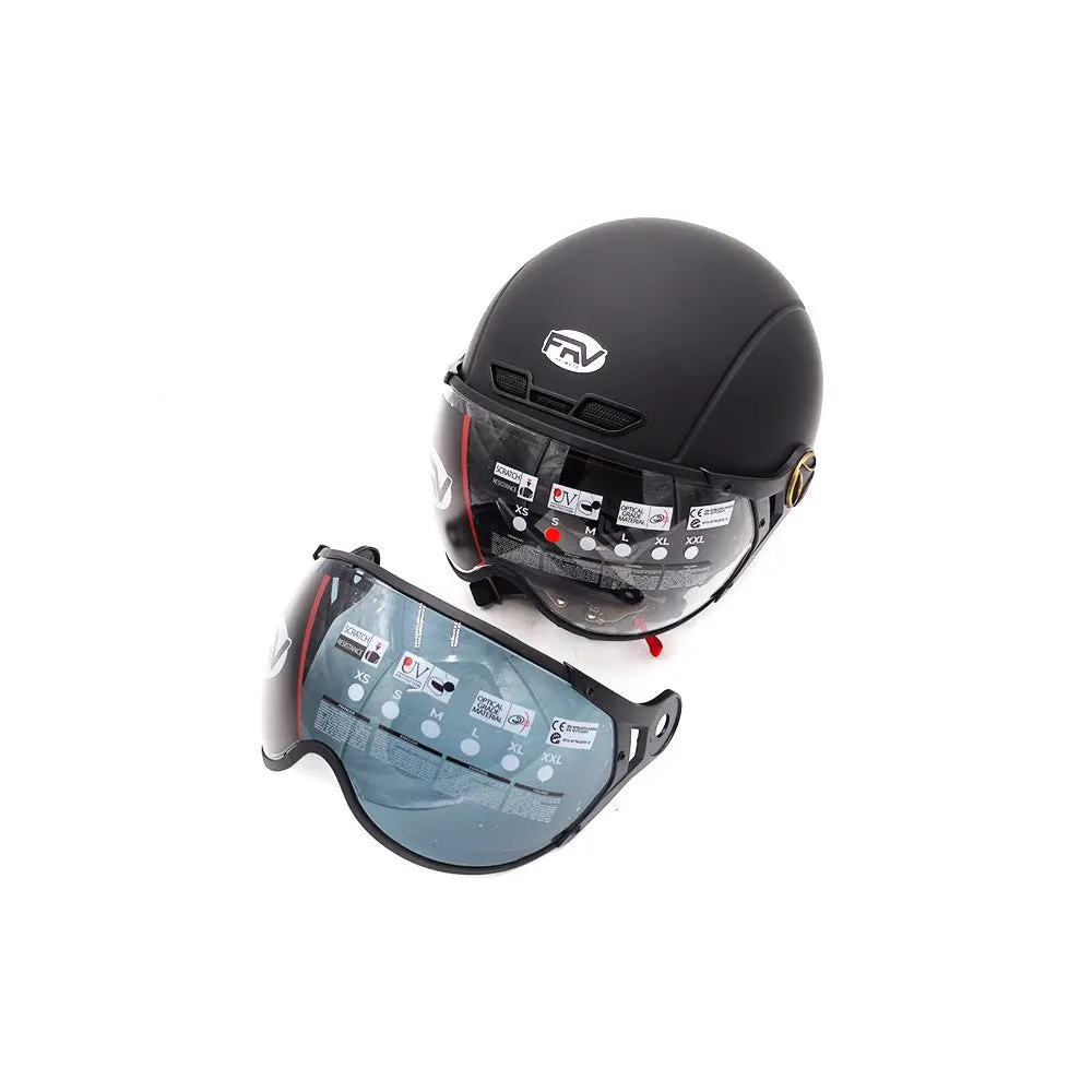 Casque JET FRV Noir Mat (taille S à XL) (L)