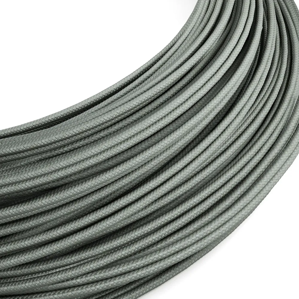 Câble extra basse tension recouvert d’un effet soie Gris RM03