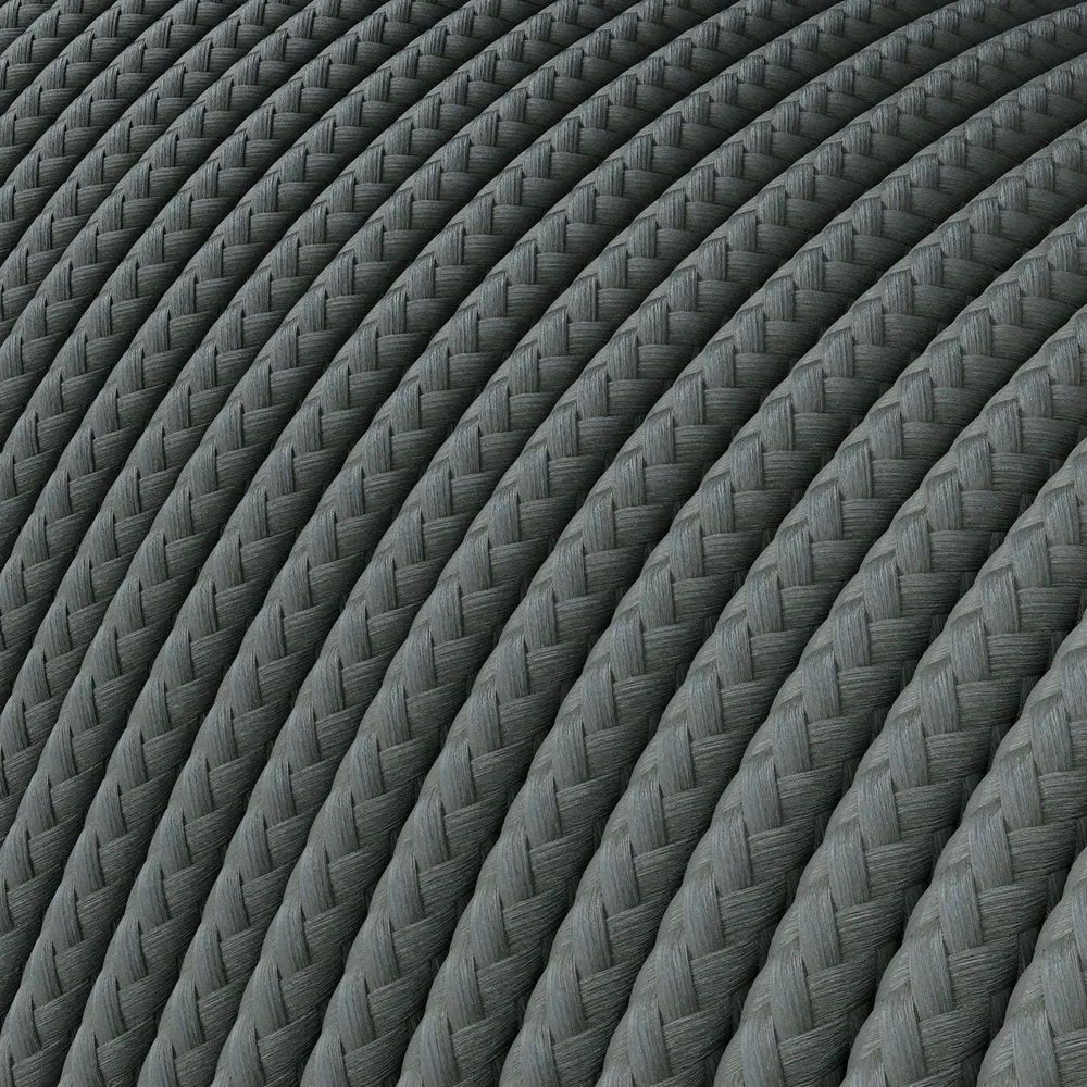 Câble extra basse tension recouvert d’un effet soie Gris RM03