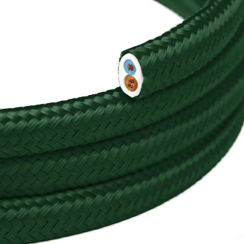 Câble électrique plat Vert êt brillant - PM21
