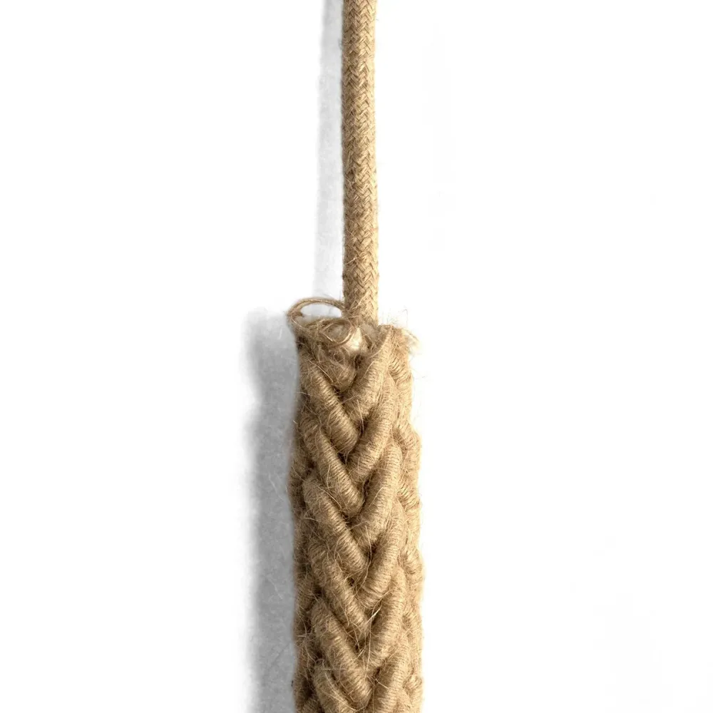 Câble torsadé en jute 2XL, câble électrique 2x0,75. Diamètre 24 mm