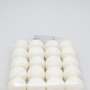 Chaîne lumineuse Cotton Balls blanc cassé