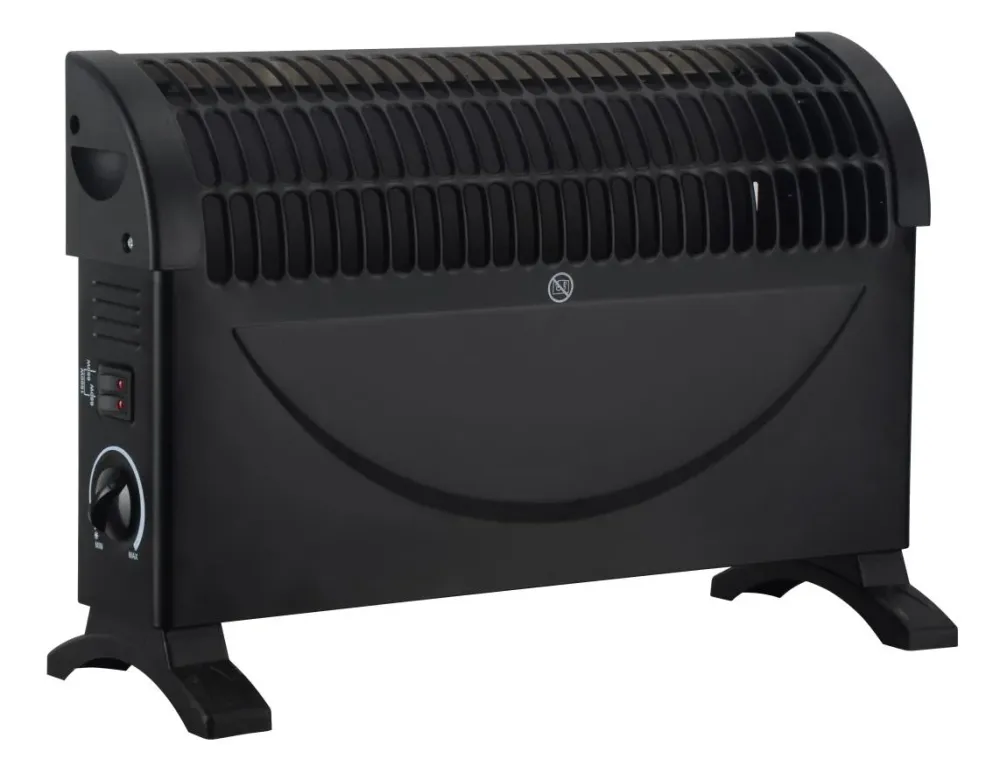 Chauffage à convecteur 750-1500 Watt petit noir