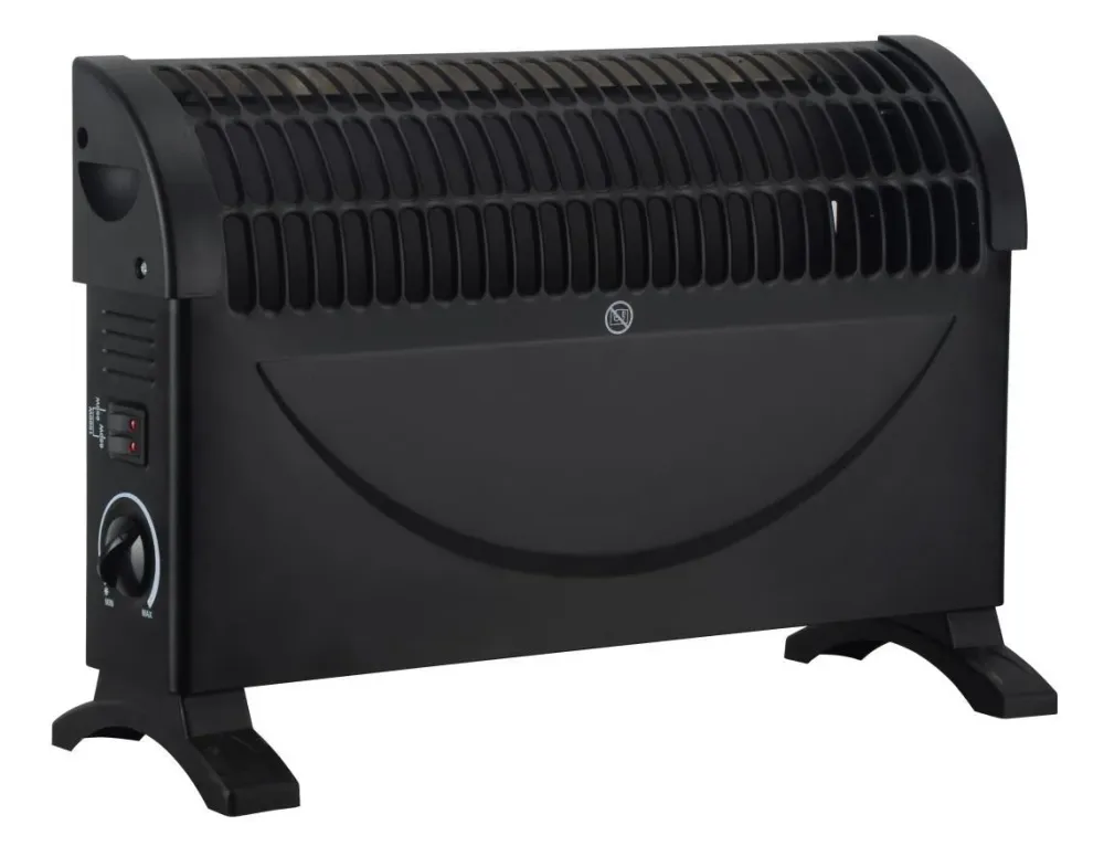 Chauffage à convecteur 750-1500 Watt petit noir