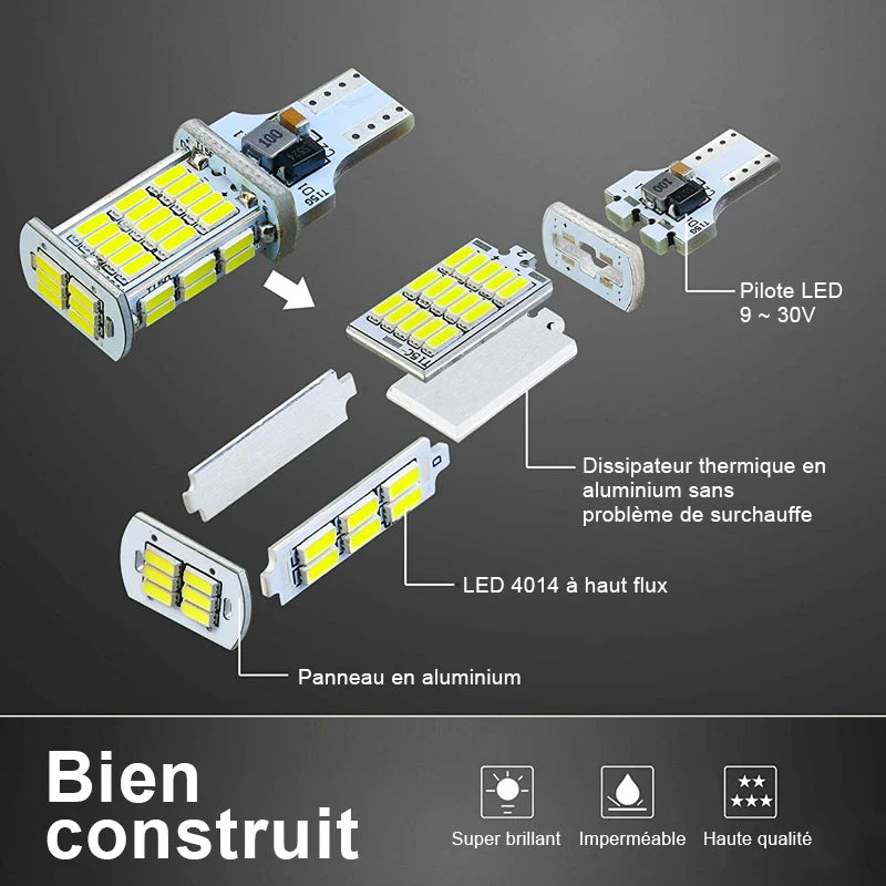 Ciaovie™ Chipsets Ampoules LED pour Lampes Inverse Sauvegarde