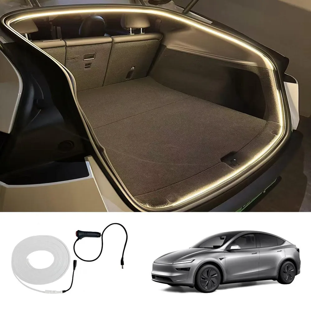 Éclairage ambiant du coffre avant et arrière–Mise à niveau de la lueur douce pour Tesla Model Y Juniper 2025+