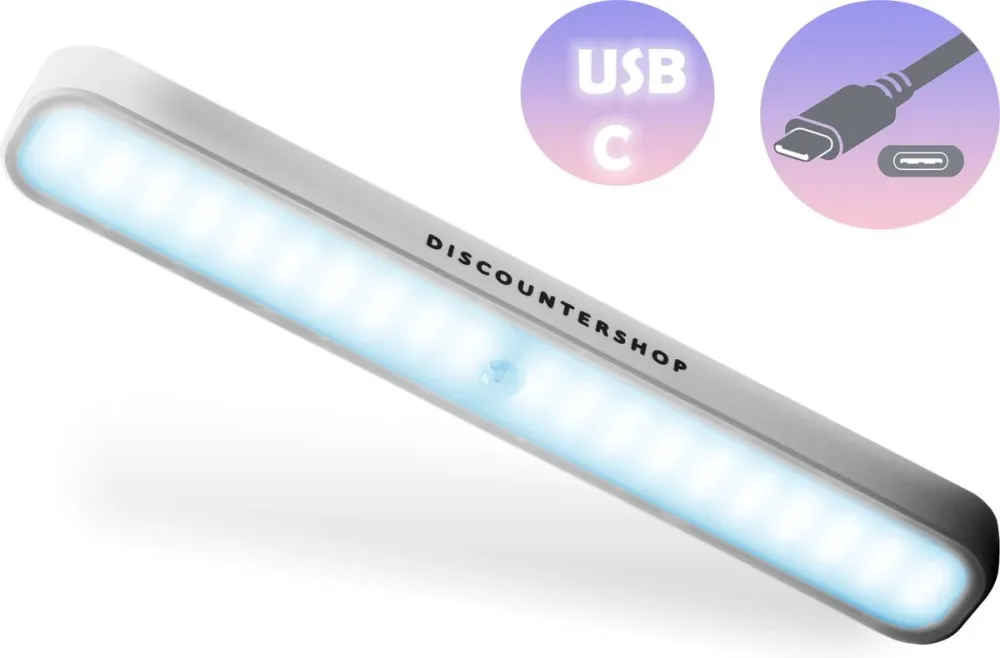 Éclairage d'armoire avec détecteur de mouvement | Affichage de batterie rechargeable à 60 LED | Sans fil