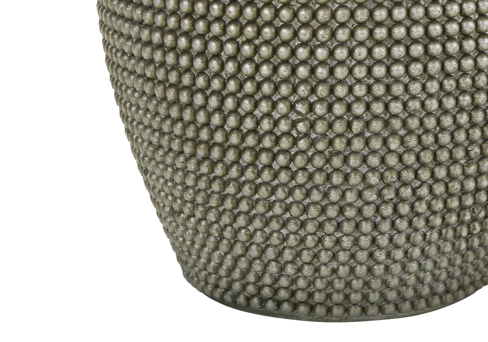 ÉCLAIRAGE - LAMPE DE TABLE 24"H RÉSINE GRIS / ABAT-JOUR IVOIRE