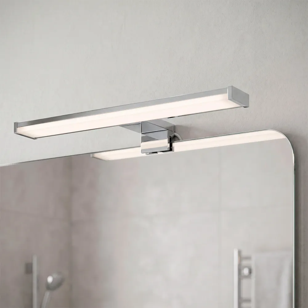 Éclairage de miroir LED 7 W CCT chromé
