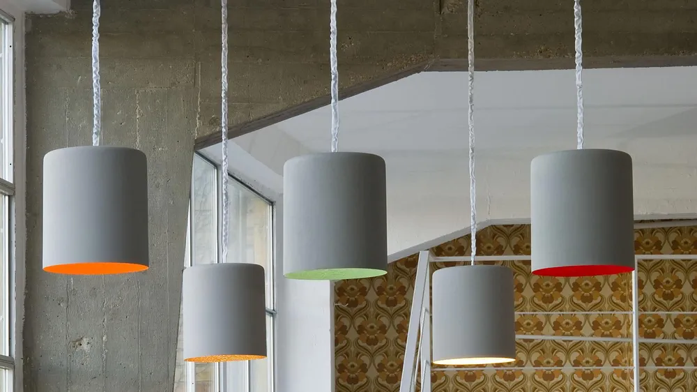 Bin Cemento SUSPENSION LAMPE Classic Design Italia