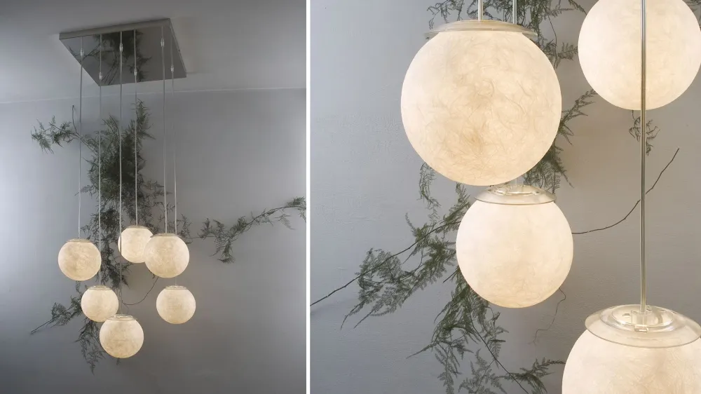Sei Lune Suspension Lampe Classic Design Italia