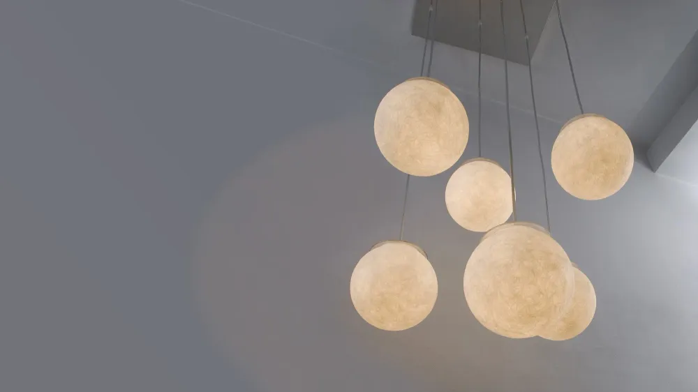 Sei Lune Suspension Lampe Classic Design Italia