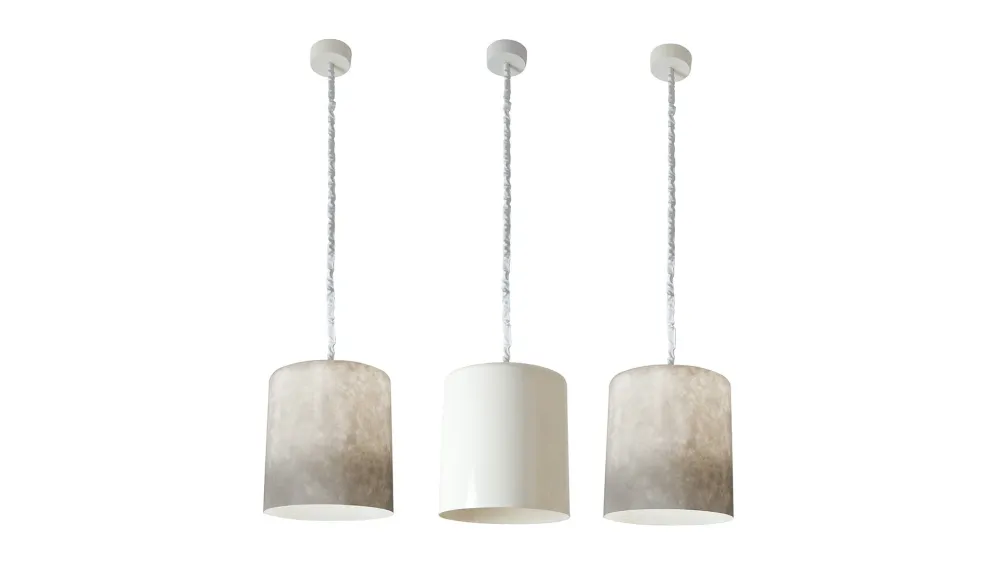 Set 2 Bin Nebula Suspension Lampe Classic Design Italia