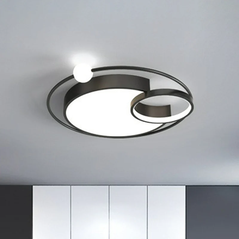 Anneau LED encastré éclairage simplicité aluminium chambre encastré plafonnier Clearhalo