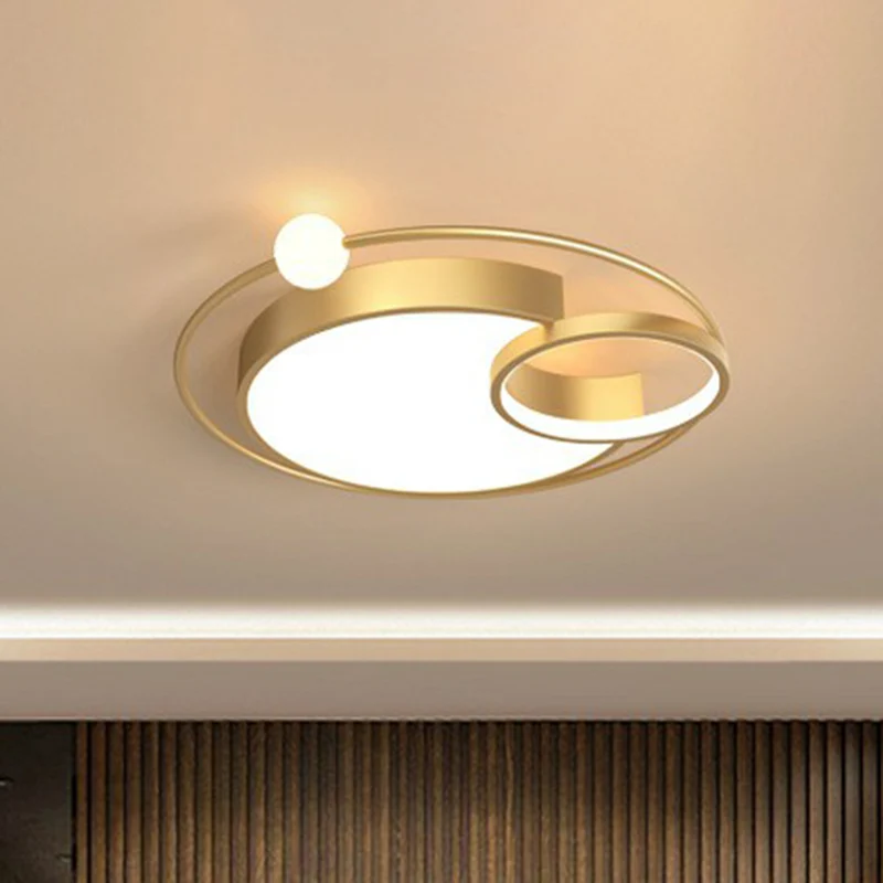 Anneau LED encastré éclairage simplicité aluminium chambre encastré plafonnier Clearhalo